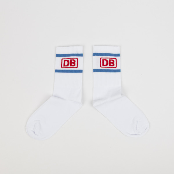 Deutsche Bahn #DBRetroSocken – Weiß Fernblau