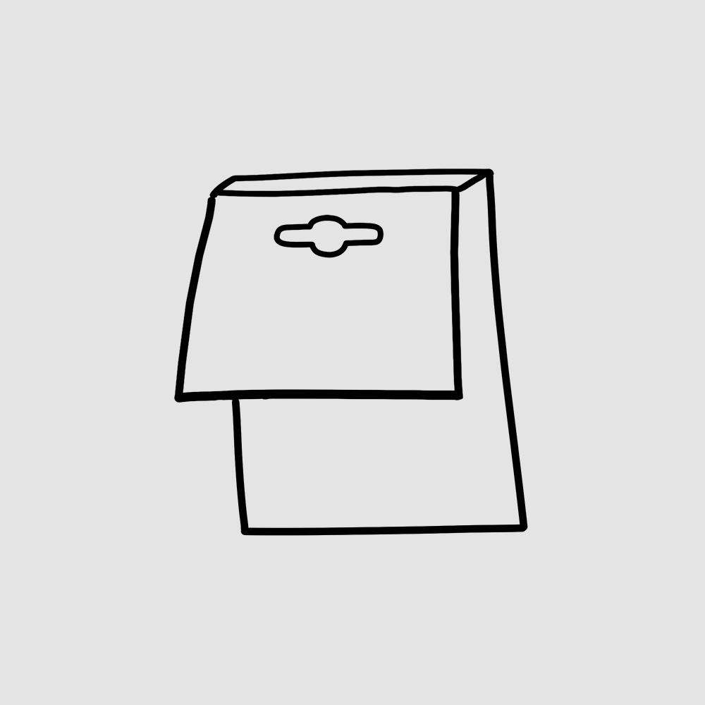 Kartonreiter mit Euroloch (kurz)